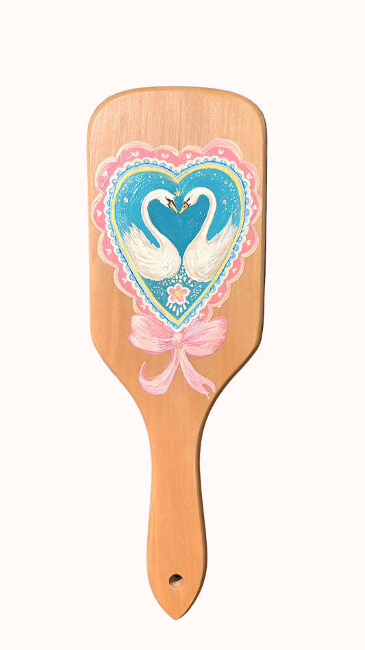 Swan Love Hair Brush