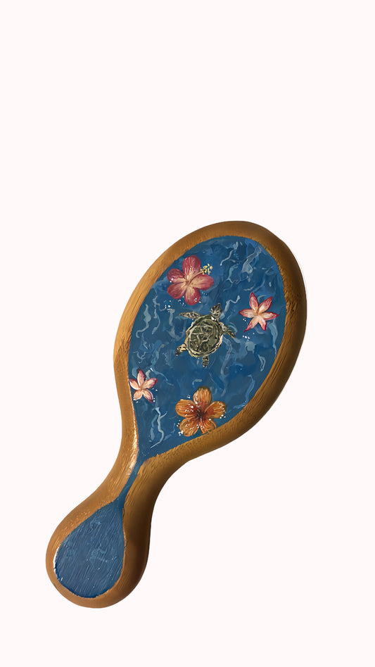 Turtle Lagoon Mini Hair Brush