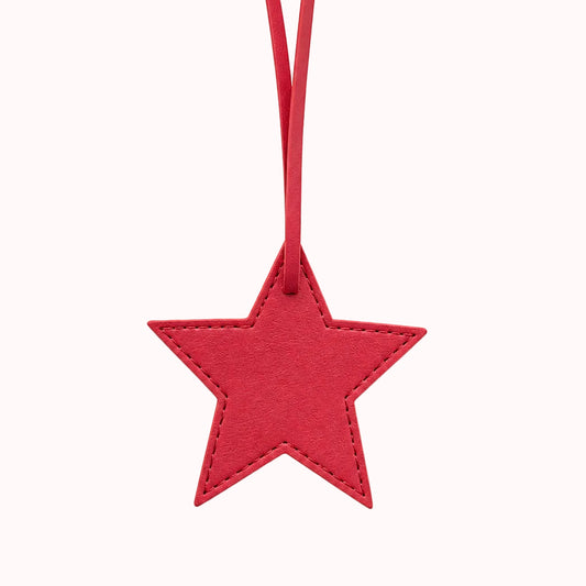 Star Charm - burgundy