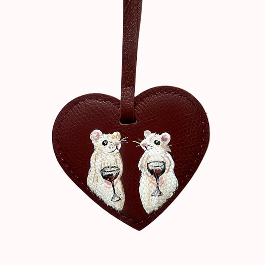 Little Mice Heart Charm