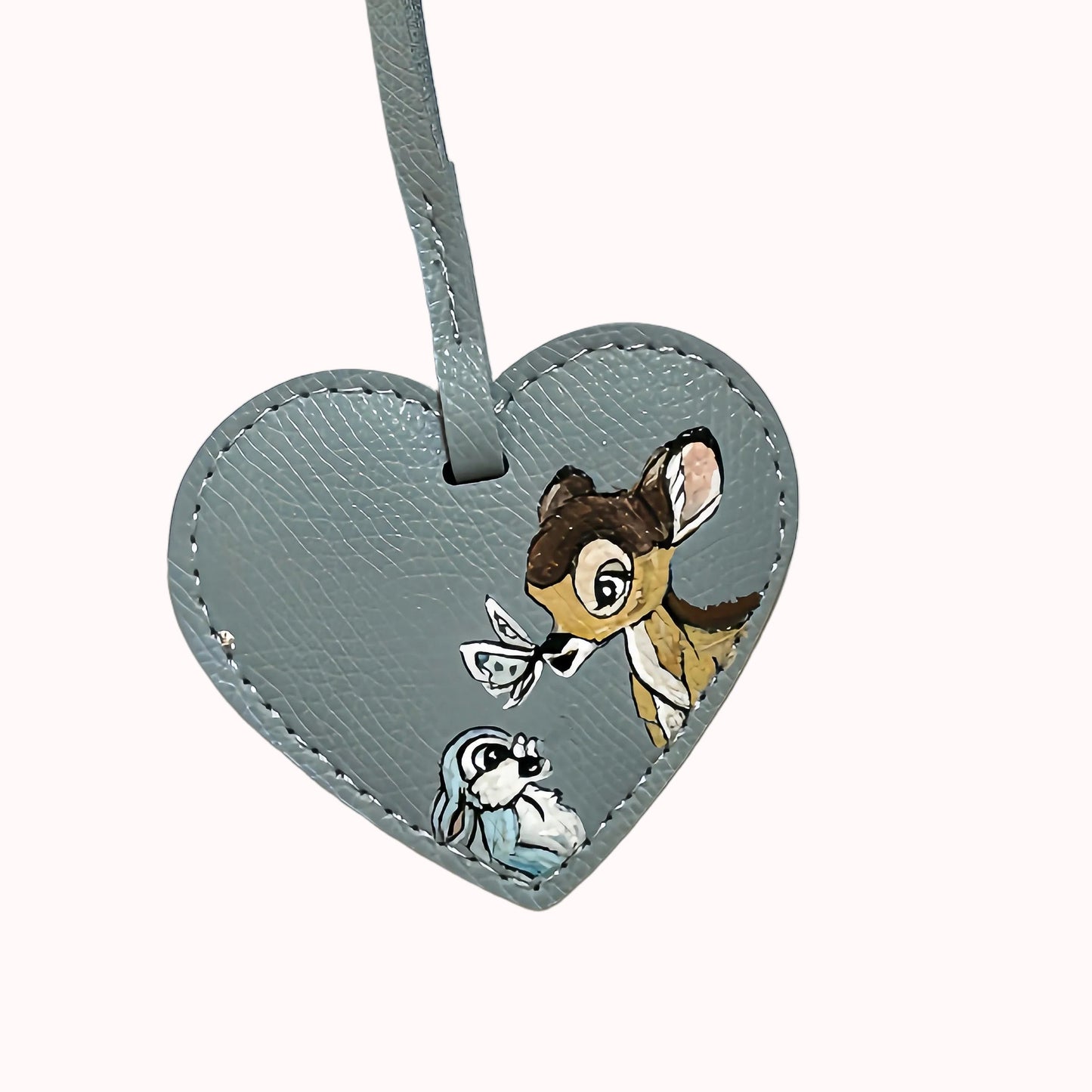 Bambi & Thumper Heart Charm