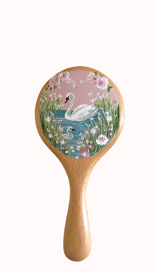 Swan Meadow Reverie Hand Mirror