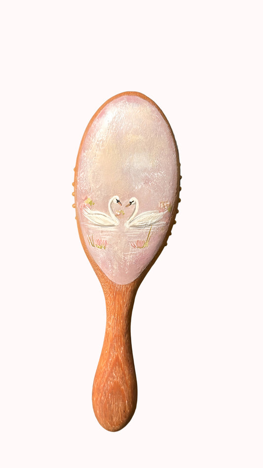 Blush Swan Hair Brush
