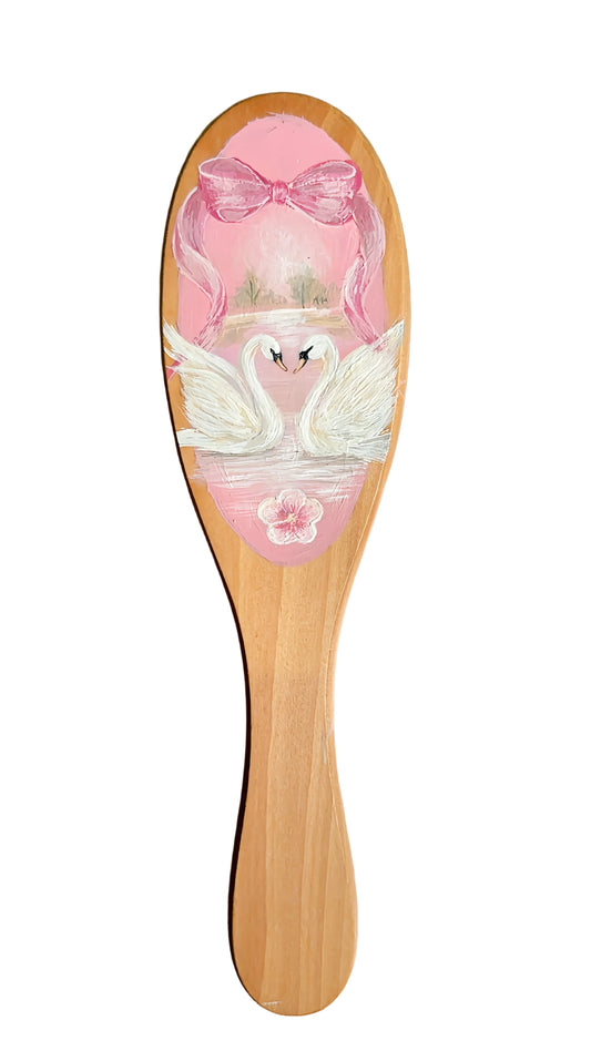 Swan Bow Hair Brush